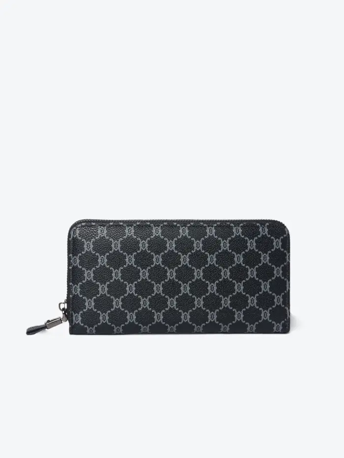  Portefeuille Long à fermeture éclair pour hommes avec motif géométrique