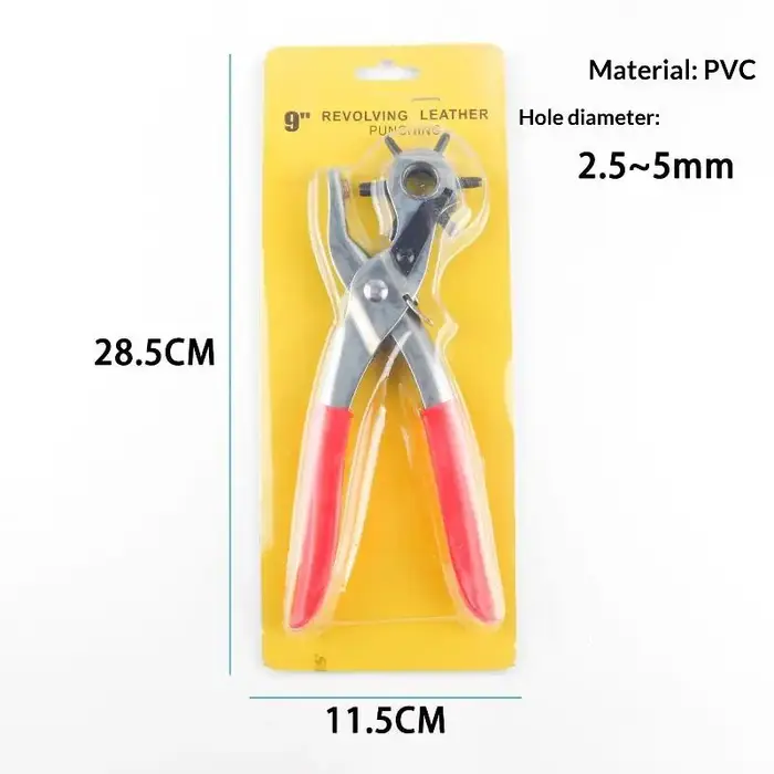 Pince perforatrice multifonctionnelle pour ceintures, perforateur de trous ronds, plats et ovales, p