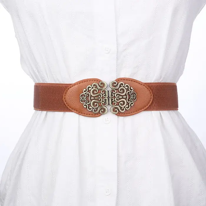 Ceinture élastique rétro extensible pour femmes