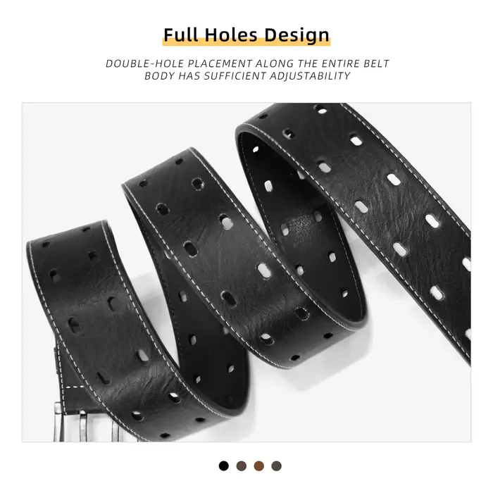 Ceinture classique à Double broche pour hommes