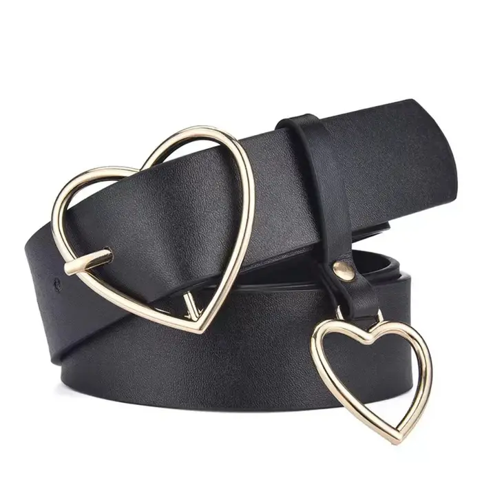 Ceinture à boucle en forme de cœur Harajuku pour femmes