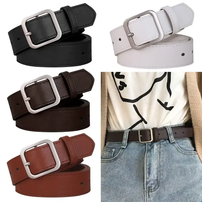 Ceinture en cuir PU pour femmes