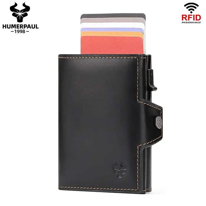 Portefeuille porte-cartes de crédit RFID anti-scan