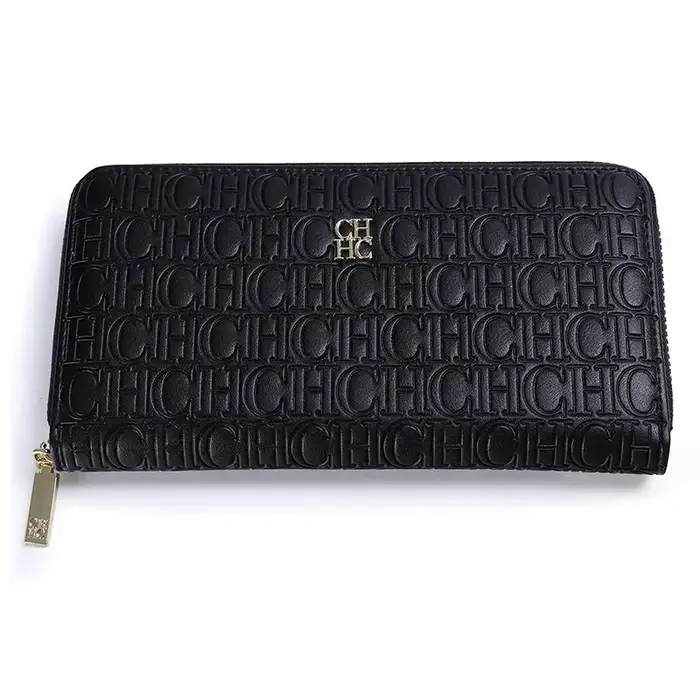 Portefeuille Classique Femme CH Fashion, Design Uni, Lettres Gaufrées, Nouveau Portefeuille de Luxe 