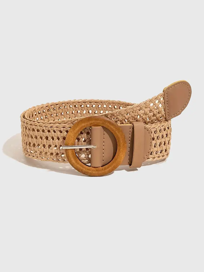 Ceinture pour femme en paille PP ajourée