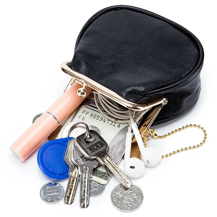 Nouveaux femmes portefeuilles femme en cuir véritable sacs à main mignon Mini moraillon portefeuille mode doux petit peau de vache sac d'argent porte-cartes de monnaie