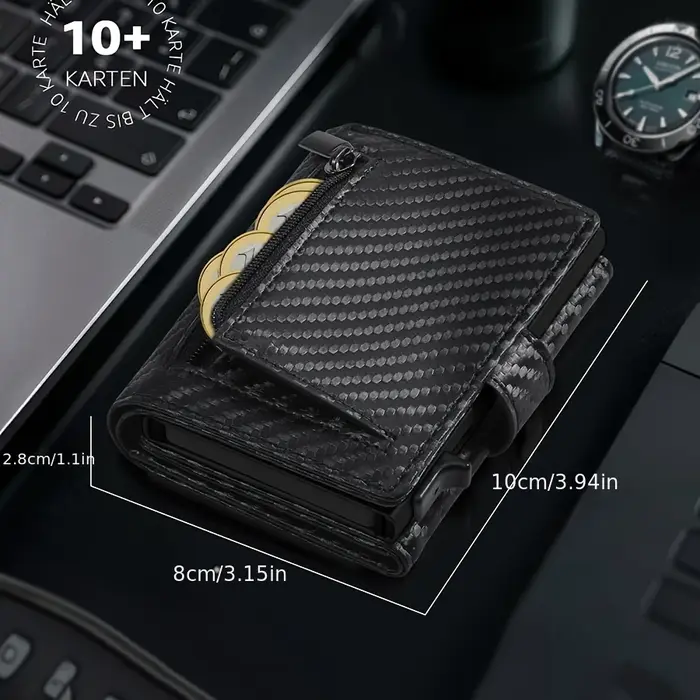 Portefeuille pour hommes avec porte-monnaie Protection RFID