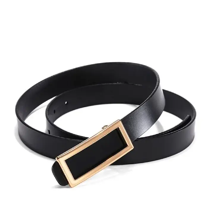 COOLERFIRE – ceinture fine en cuir véritable pour femmes