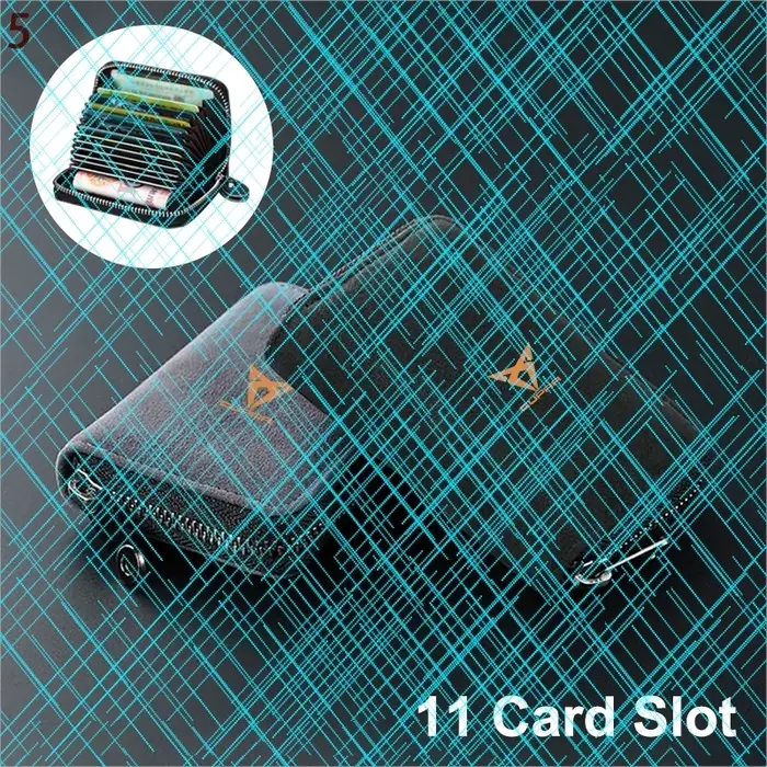 Portefeuille pour femme et homme avec 11 emplacements pour cartes