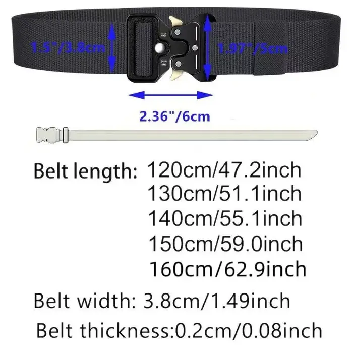Ceinture extra longue pour homme 150cm 160cm