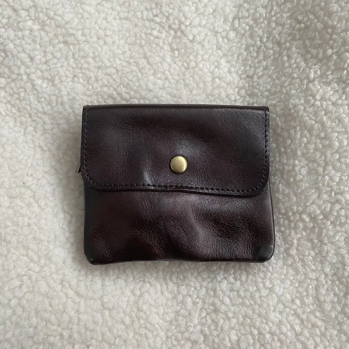 Porte-monnaie en cuir de style vintage pour hommes, portefeuille, pochette, porte-clés, fermeture éc