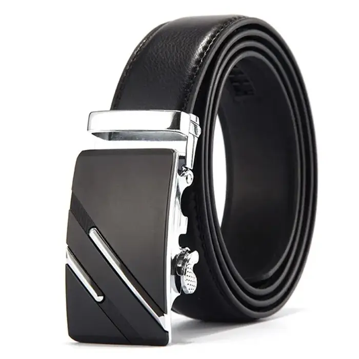 Ceinture en cuir PU pour hommes d'affaires