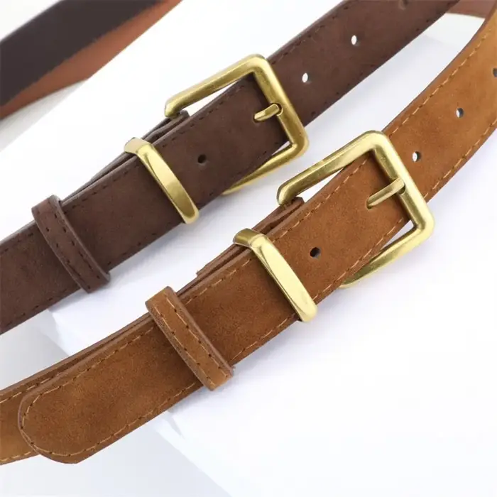 Ceinture en cuir suédé pour femmes