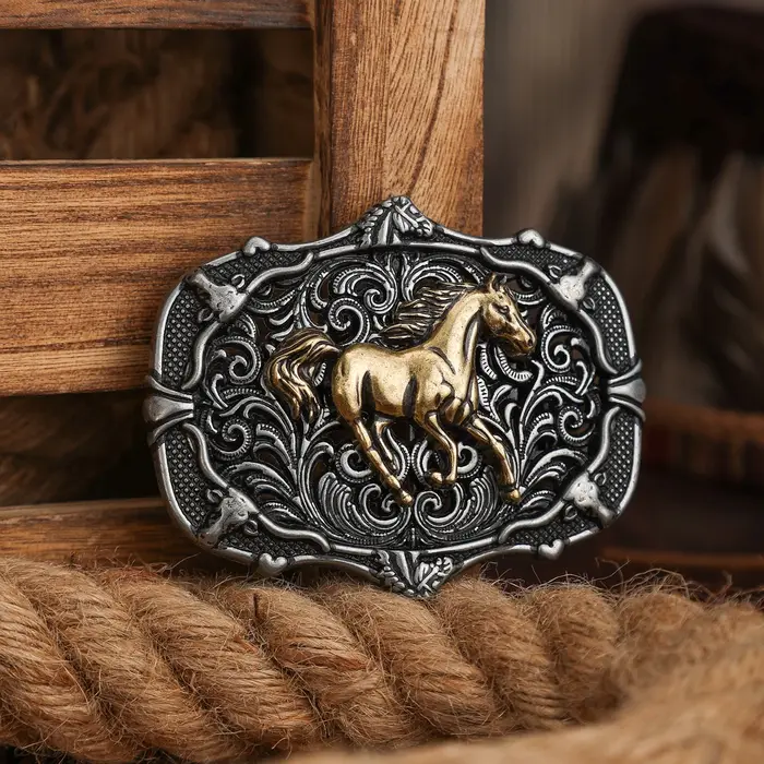 Boucle de ceinture de style western