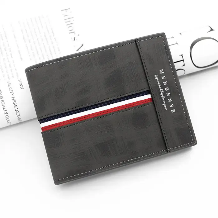 Portefeuille court mince de luxe pour hommes