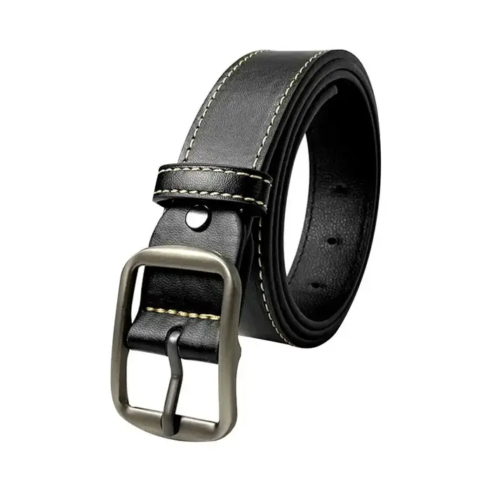 Ceinture en cuir pour hommes boucle ardillon jean