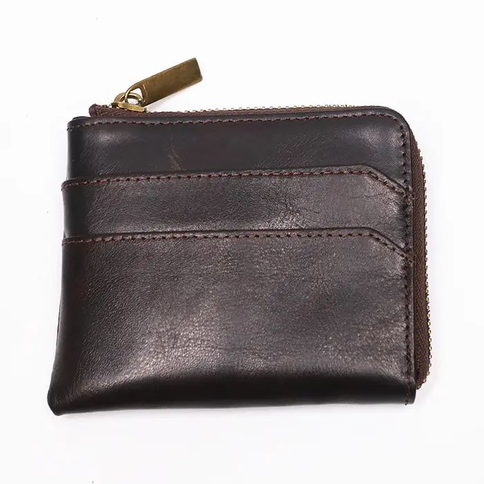 Portefeuille Vintage en cuir véritable pour hommes