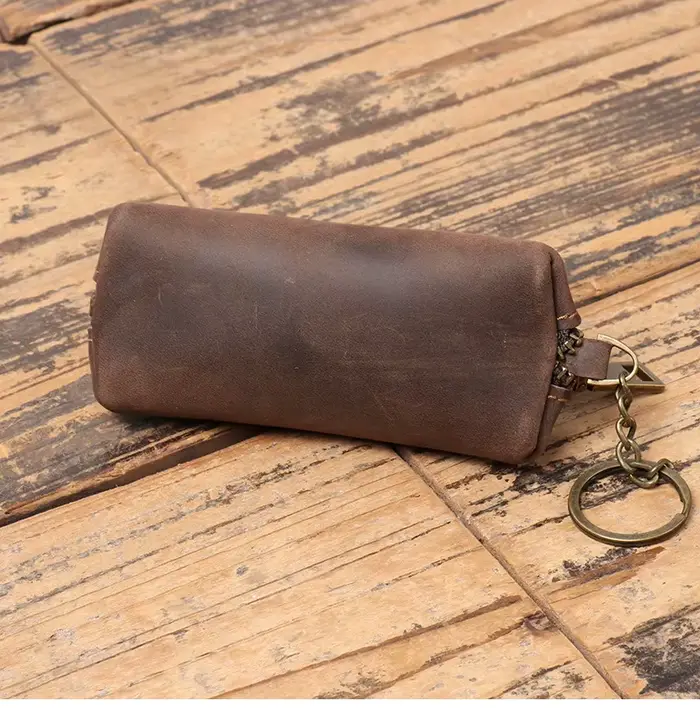 Porte-monnaie vintage avec fermeture éclair