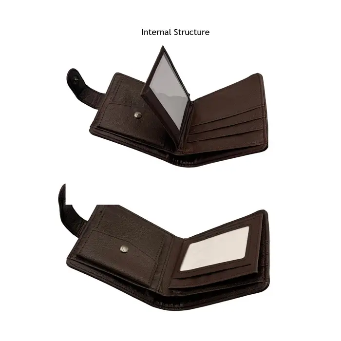 Portefeuille vintage pour homme en cuir