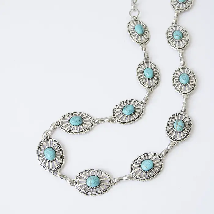 Ceinture à chaîne Turquoise pour femmes