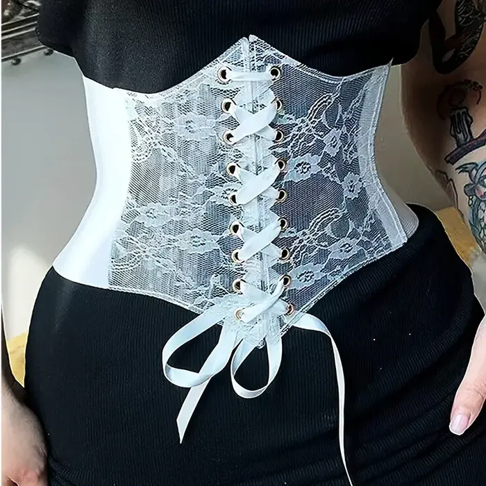 Ceinture corset à lacets pour femmes