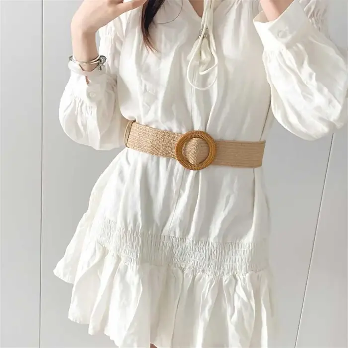 Ceinture en raphia