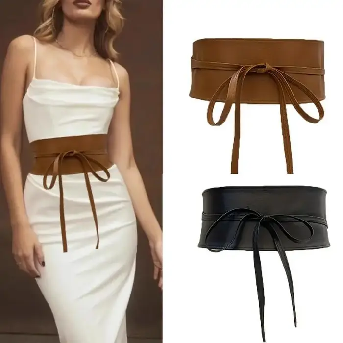 Ceinture Boho en Faux cuir pour femmes