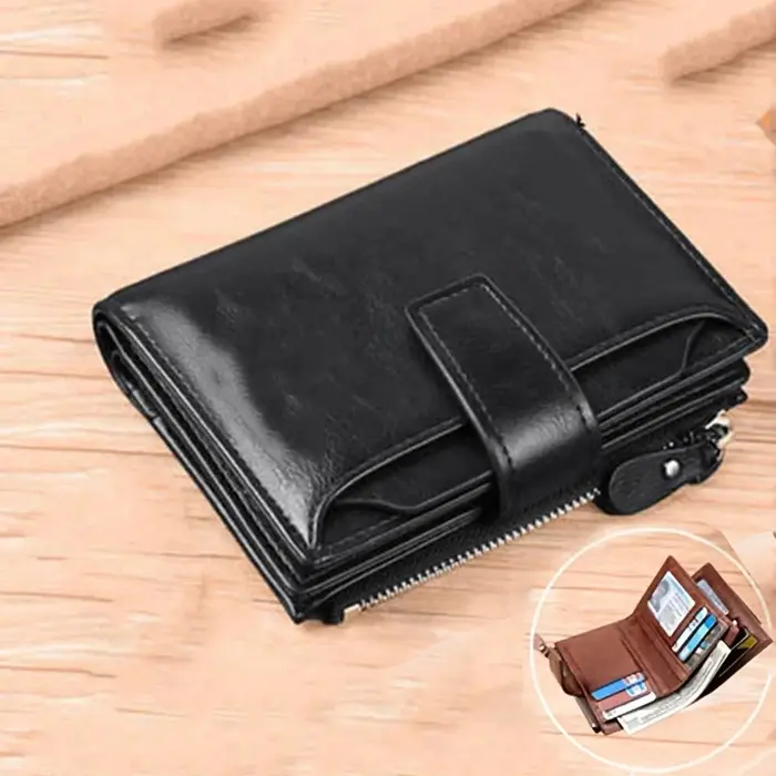 Porte-monnaie homme portefeuille RFID antivol