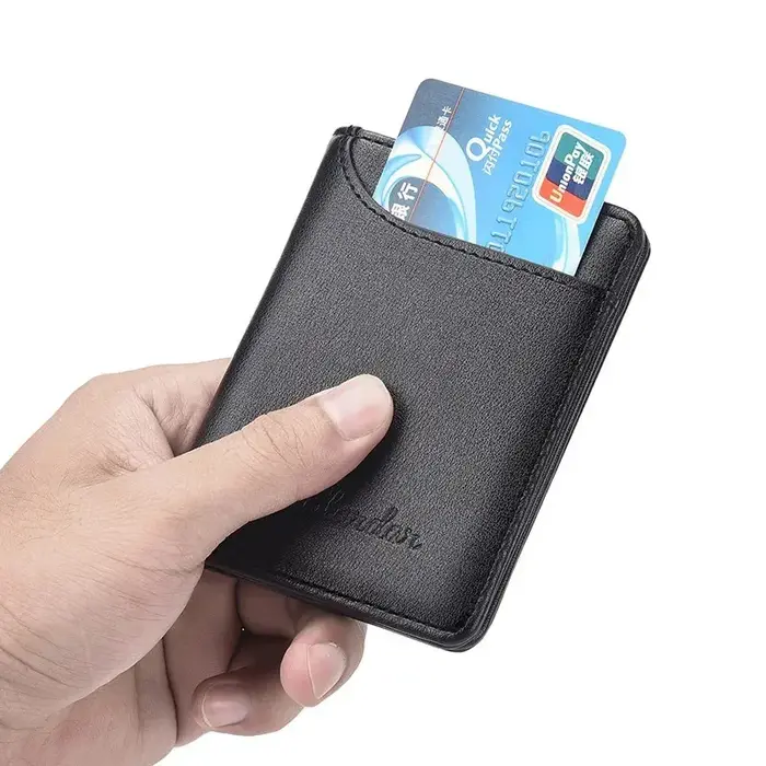 Petit portefeuille minimaliste ultra-fin pour hommes