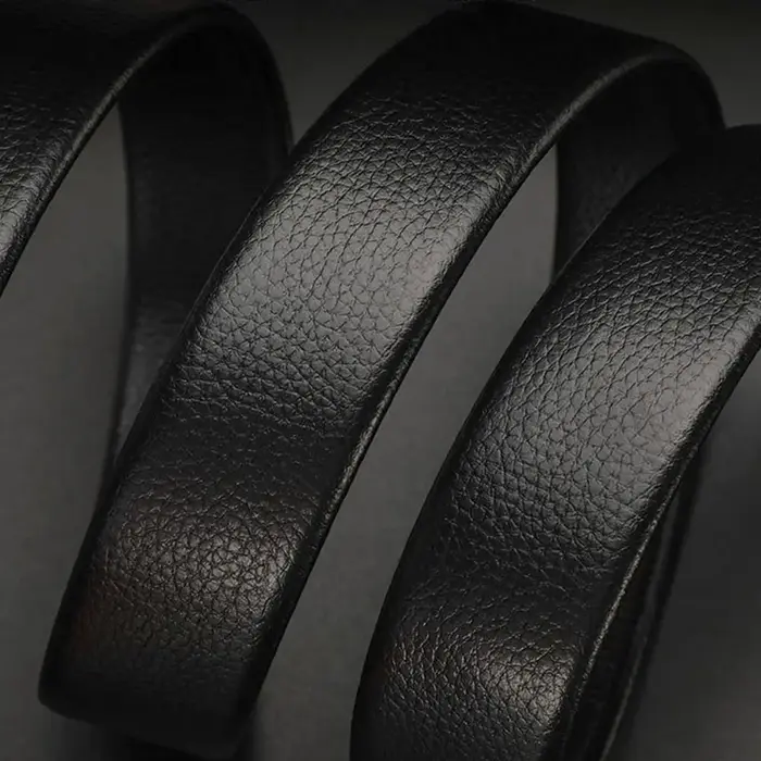 Ceinture en cuir à boucle automatique pour hommes, heure d'affaires pour courir, boucle de taille dorée, ceinture de luxe, décoration en strass
