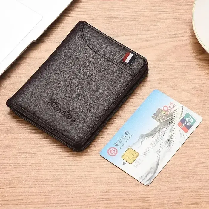 Petit portefeuille minimaliste ultra-fin pour hommes