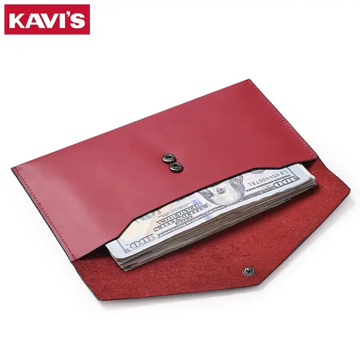 Portefeuille en cuir véritable pour femmes