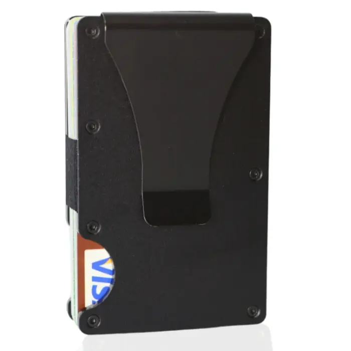 Portefeuille minimaliste mince avec blocage RFID pour hommes