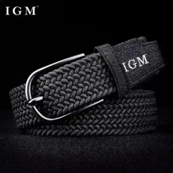 Ceinture tressée élastique pour homme