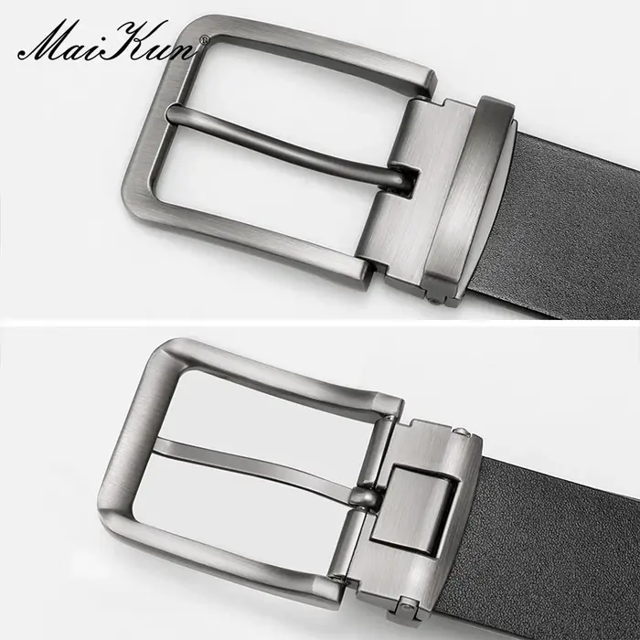 Maikun – ceinture en cuir véritable pour hommes