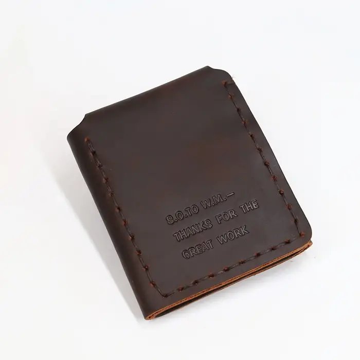SIMLINE en cuir véritable hommes portefeuille Vintage fait à la main Crazy Horse peau de vache la vie secrète de Walter