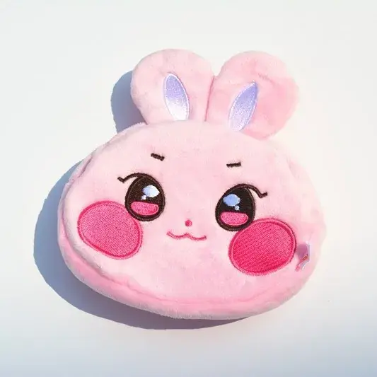 Porte-monnaie de dessin animé neutre voyage décontracté quotidien léger en peluche sac de rangement intérieur pour ATEEZ Kang Hyuk Chang Seul Ki