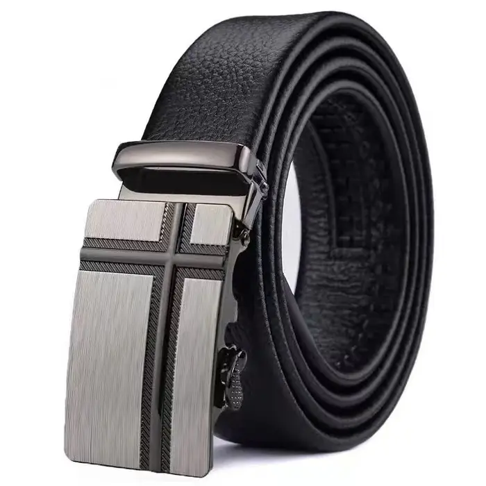 Ceinture pour hommes d'affaires de mode véritable marque de luxe ceinture boucle en métal ceinture e