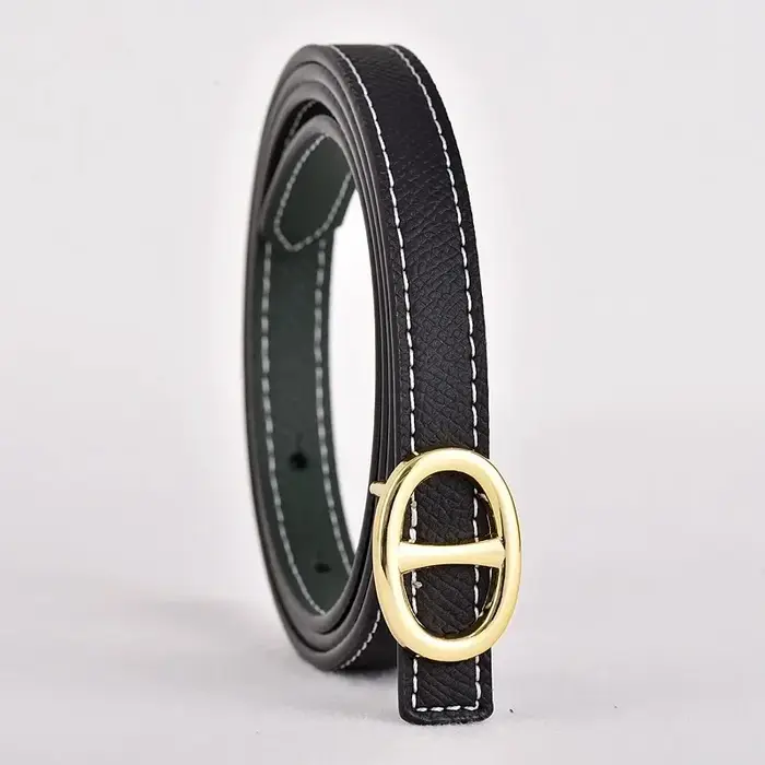 Nouvelle ceinture polyvalente en cuir fin pour femme