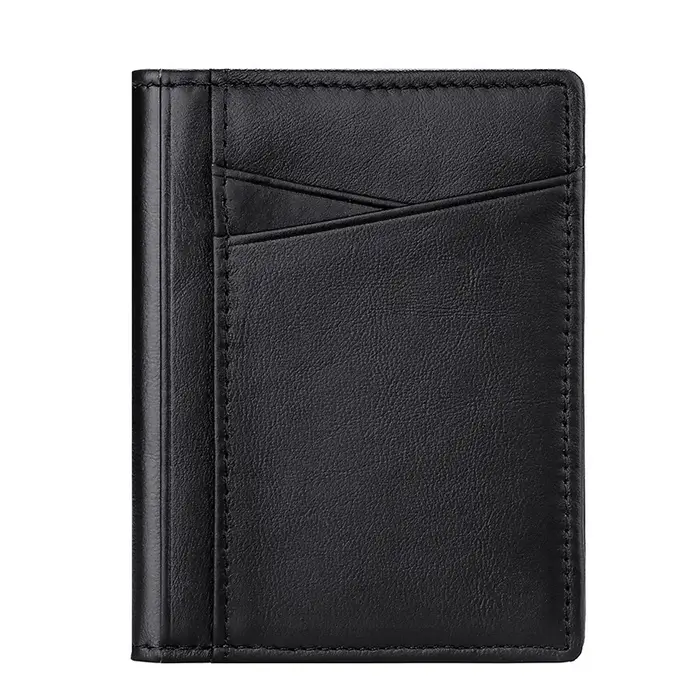 Porte-cartes en cuir véritable avec nom personnalisable pour hommes et femmes, nouveau petit Ultra f