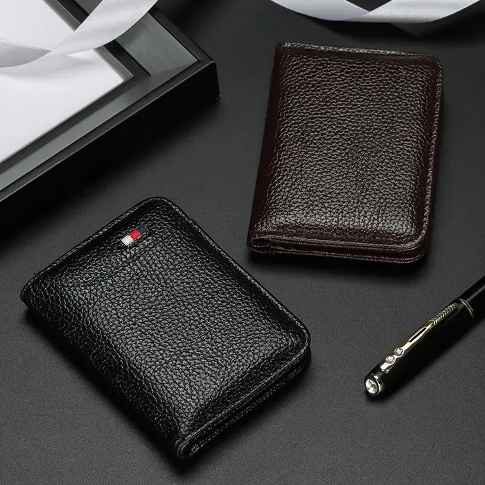 Porte-cartes de luxe en cuir pour hommes et femmes