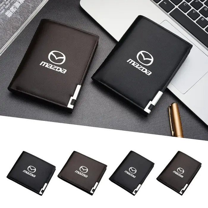 Portefeuille organisateur de permis de conduire et de cartes d'assurance pour Mazda 3 6 CX-5 CX-30 Atenza Axela CX-90 CX-60 CX-3 CX-7 MX-5 2 5 Acc