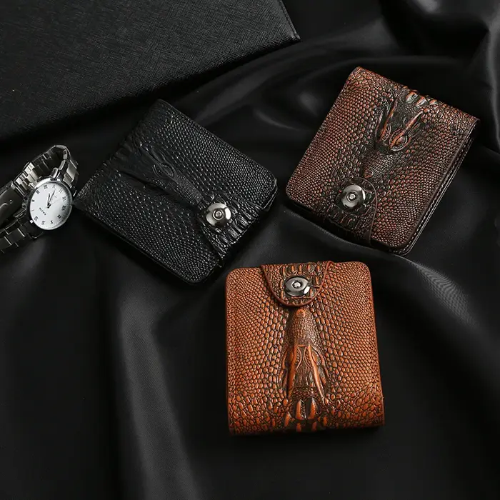 Portefeuille de luxe en cuir de vache pour homme