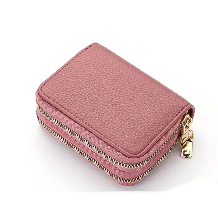 Porte-monnaie court zippé pour femme