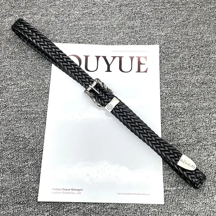 Ceinture tressée punk de haute qualité
