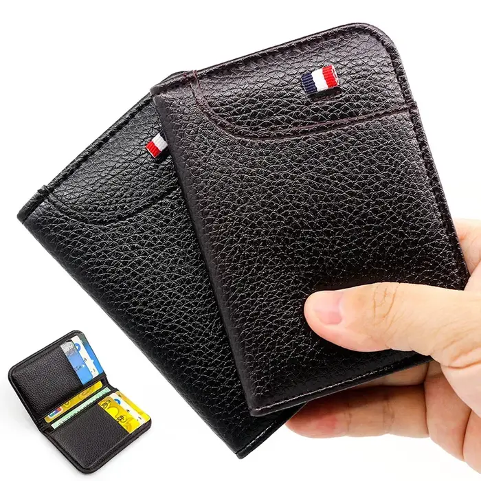 Portefeuille Homme Court en Cuir Souple