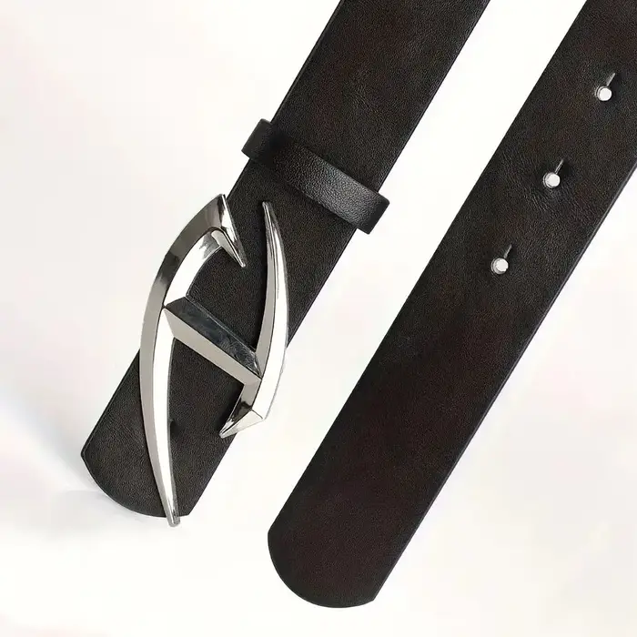 Ceinture punk pour homme avec boucle Alien, style gothique Y2K, ceinture en cuir PU pour homme et femme, mode streetwear, parfaite à porter avec des jeans
