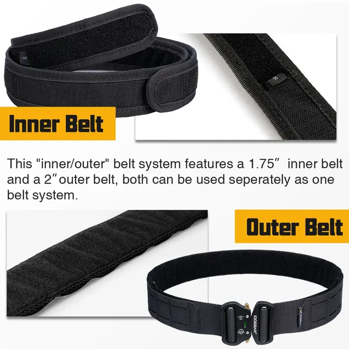 IDOGEAR ceinture tactique de 2 pouces