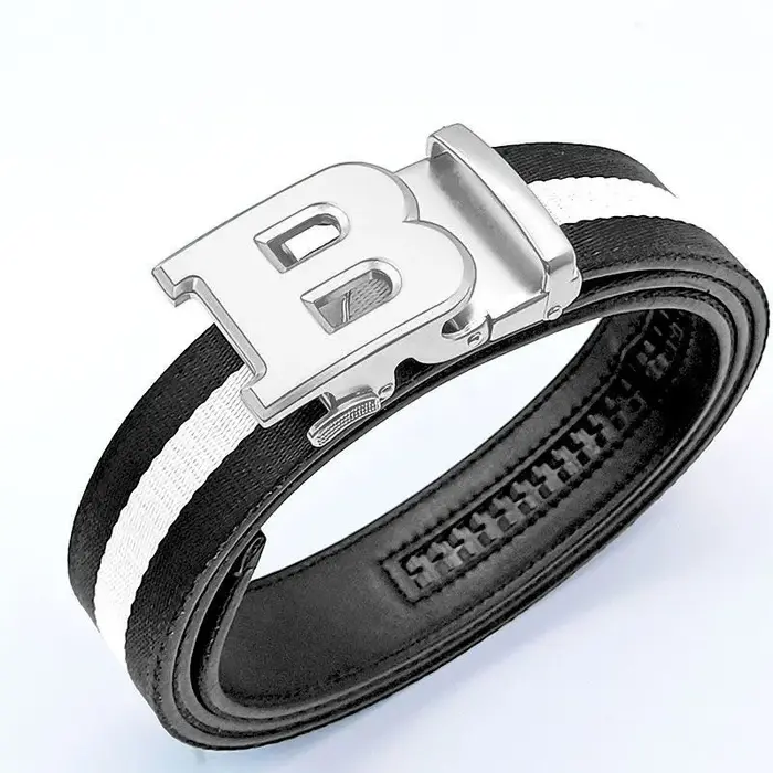 Ceinture pour hommes de haute qualité marque de luxe concepteur célèbre toile ceinture en cuir pour 