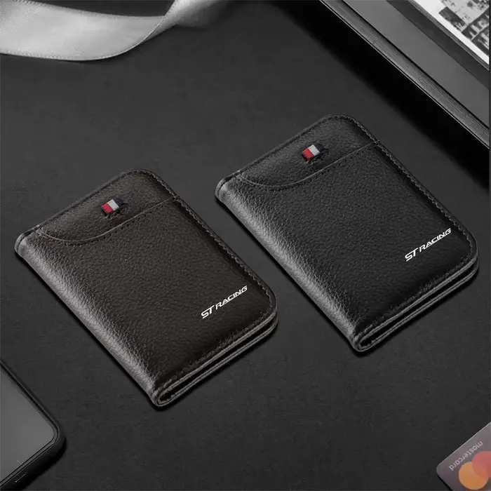 Porte-carte d'identité et permis de conduire portable pour voiture